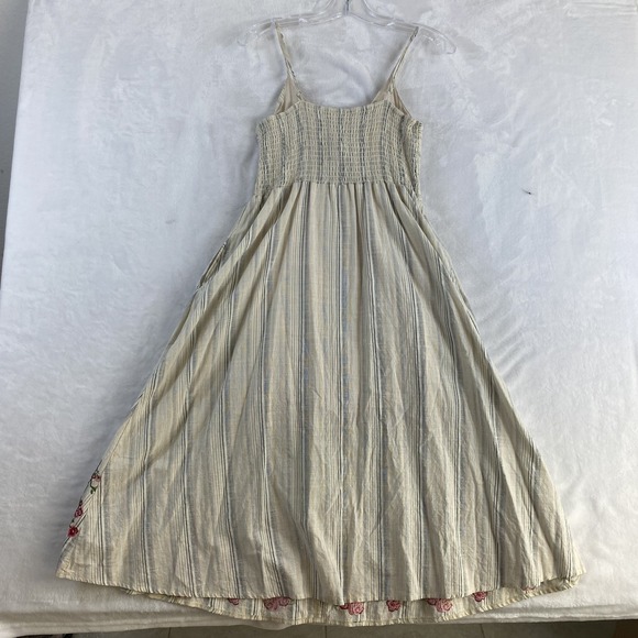 Andree by Unit Midi Dress Sz S Cut Out Embroidered Boho Summer Beachy Cotton - Picture 12 of 14